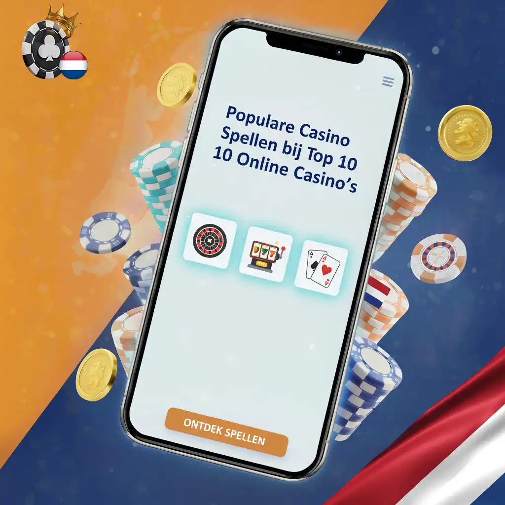 Populaire casinospellen bij top 10 online casino’s